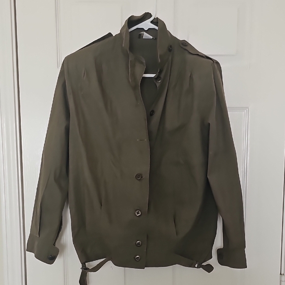 Norman Todd California Jackets & Blazers - Vintage 80's Norman Todd CA Military Utility Jacket Olive Green Medium